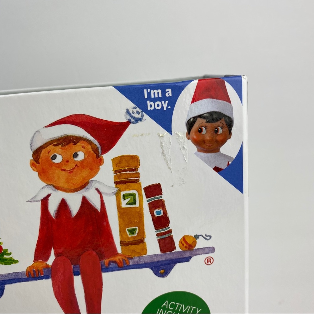 Elf on the Shelf Open Box Set of Boy Doll and Book - Picture 2 of 16